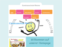 Tablet Screenshot of canisiusschule-rheine.com